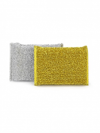 Губки для мягкой чистки ROZENBAL 2 шт., серебро-золото, набор 4 шт. - Вид 1